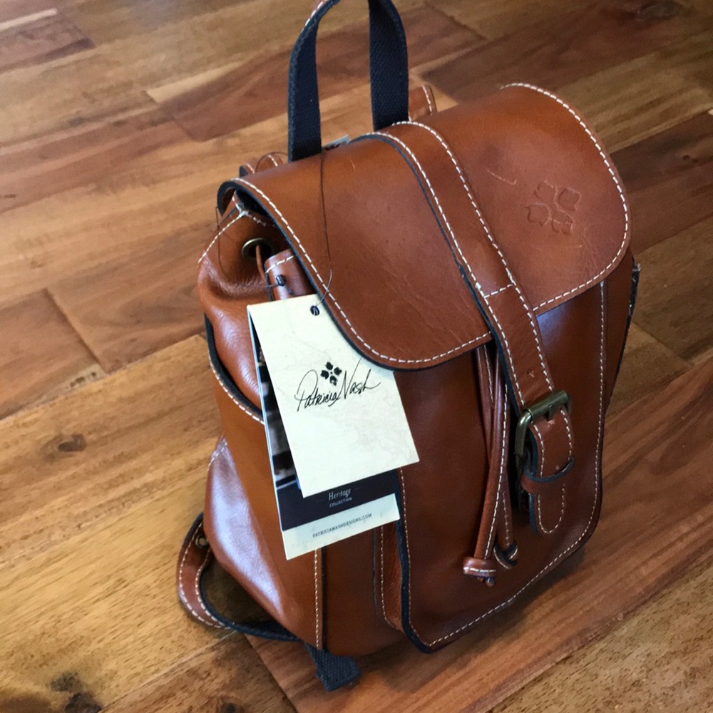 Patricia Nash Brown Leather Backpack